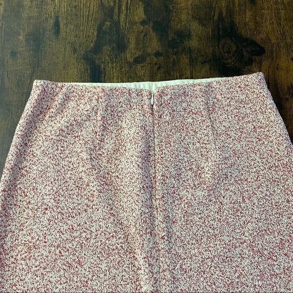 ann taylor red and white marble skirt - Picture 10 of 13